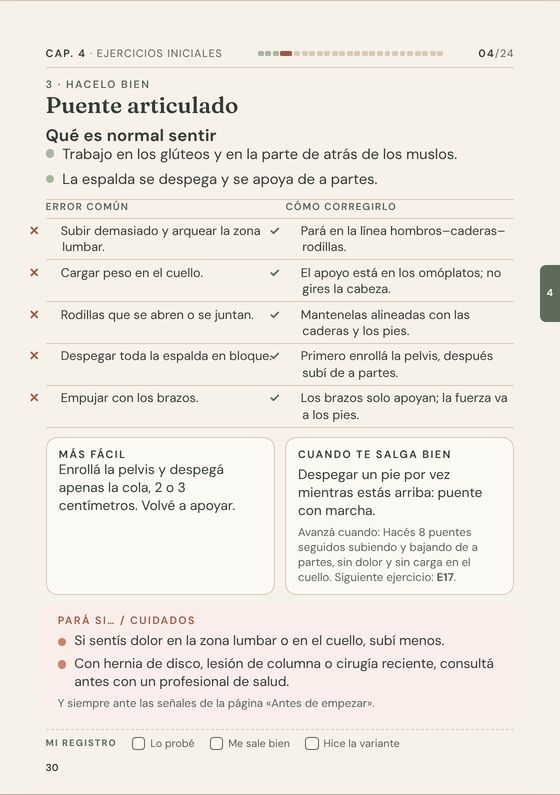Página 30: ficha 04, Hacelo bien, errores comunes y su corrección